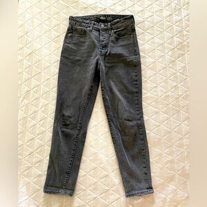 Old Navy 4 OG Straight high rise black wash denim jeans